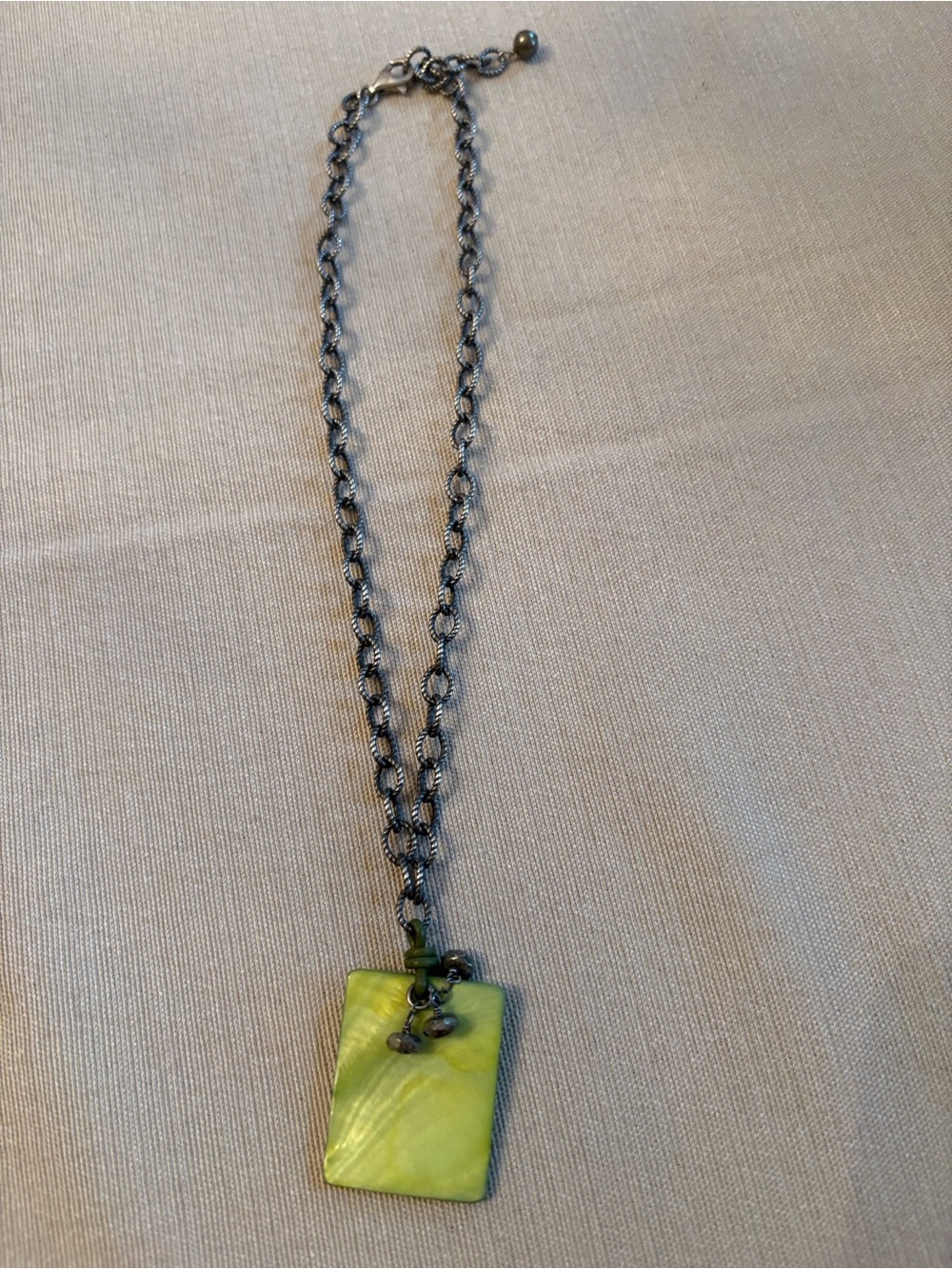 Silpada Green Rectangular Pendant Necklace - Women's Jewelry